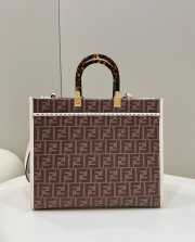 Fendi Sunshine tote bag brown 35x17x31cm - 4