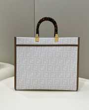 Fendi Sunshine tote bag white 35x17x31cm - 4