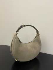 Fendi praphy bag suede grey 29x24x10cm - 2