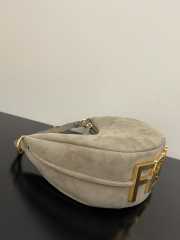 Fendi praphy bag suede grey 29x24x10cm - 4