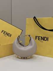 Fendi praphy bag grey 16.5x14x5cm - 1