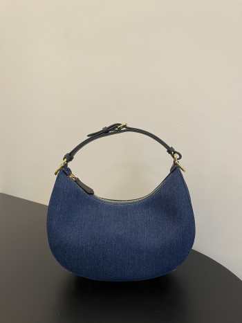 Fendi praphy bag Denim Blue 29x24x10cm