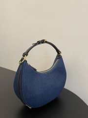 Fendi praphy bag Denim Blue 29x24x10cm - 2