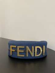 Fendi praphy bag Denim Blue 29x24x10cm - 5