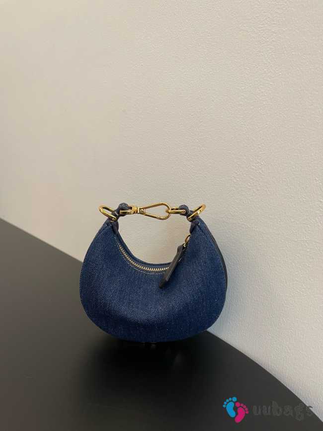 Fendi praphy bag Denim Blue 16.5x14x5cm - 1