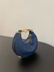 Fendi praphy bag Denim Blue 16.5x14x5cm - 4