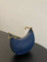 Fendi praphy bag Denim Blue 16.5x14x5cm - 2