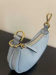 Fendi praphy bag blue 16.5x10x5cm - 3