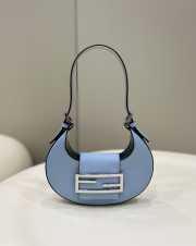 Fendi Cookie handle bag blue 19x3.5x10cm - 1