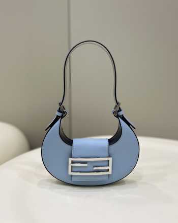 Fendi Cookie handle bag blue 19x3.5x10cm