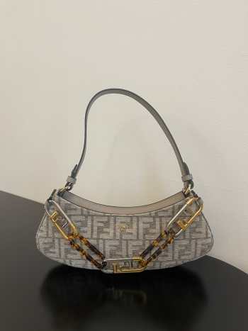 Fendi O-lock bag vintage white 32x6x12cm