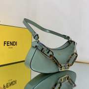 Fendi O-lock bag swing green 32x6x12cm - 3