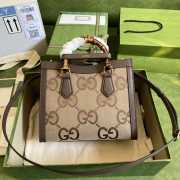 Gucci brown tote bag 27x24x11cm - 2