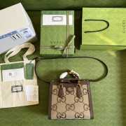 Gucci brown tote bag 27x24x11cm - 4