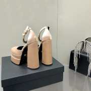 Versace Satin high heels nude 15.5cm water table 3cm 35-41 - 3