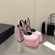 Versace Satin high heels pink 15.5cm water table 3cm 35-41 - 1