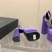 Versace Satin high heels purple 15.5cm water table 3cm 35-41 - 4