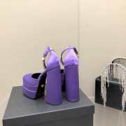 Versace Satin high heels purple 15.5cm water table 3cm 35-41 - 3