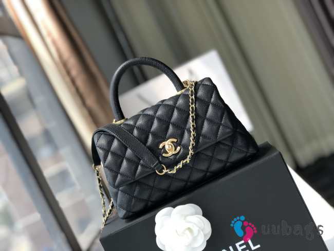 Chanel coco handle caviar leather 14x24x10cm - 1