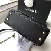 Chanel coco handle caviar leather 14x24x10cm - 4