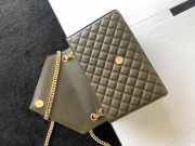 YSL Envelope Caviar leather black gold buckle 24x17.5x6cm - 2