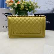 Chanel le boy caviar leather yellow Diamant gold hardware 25cm - 4