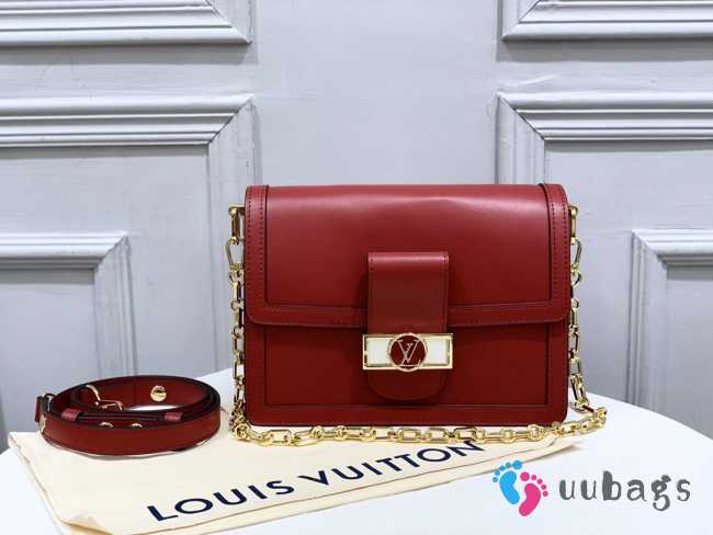 LV dauphine 2020 classic style red 25x17x10.5cm - 1