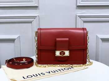 LV dauphine 2020 classic style red 25x17x10.5cm