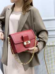 LV dauphine 2020 classic style red 25x17x10.5cm - 4