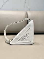 Prada 2022 calfskin Triangles shoulder bag 26x16x5cm - 4