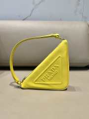 Prada 2022 calfskin Triangles shoulder bag 26x16x5cm - 5