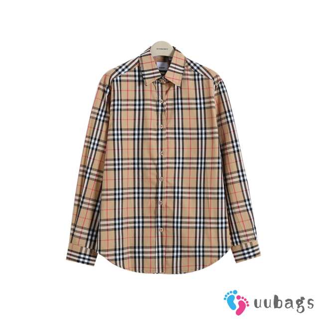 Burberry Classic evergreen plaid long sleeve shirt XS-L - 1