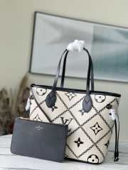 LV neverfull white and black MM M46039 and M46040 31x28x14cm - 5