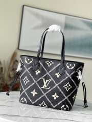 LV neverfull white and black MM M46039 and M46040 31x28x14cm - 4