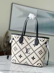 LV neverfull white and black MM M46039 and M46040 31x28x14cm - 3