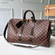 Louis Vuitton Keepall Bandoulière Damier Ebene 55x31x24cm - 1