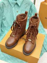 Uubags | Louis Vuitton lambswool boots brown for winter 35-41 - 5