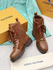 Uubags | Louis Vuitton lambswool boots brown for winter 35-41 - 3