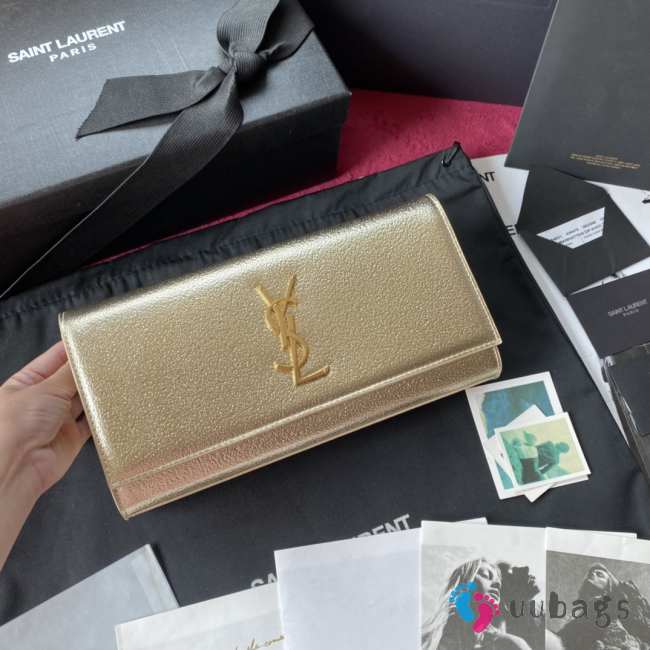 YSL clutch bag gold 27x12.5x5cm - 1