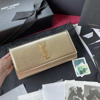 YSL clutch bag gold 27x12.5x5cm