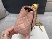 Chanel flap bag pink lamskin 17cm - 2