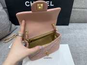 Chanel flap bag pink lamskin 17cm - 3