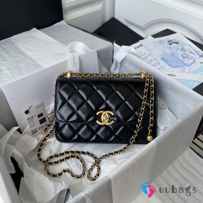 Chanel woc flap black 12×19×8cm - 1