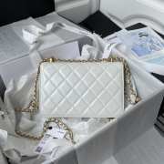 Chanel woc flap white 12×19×8cm - 3