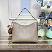 lv shoulder bag grey 30x39x15cm - 4