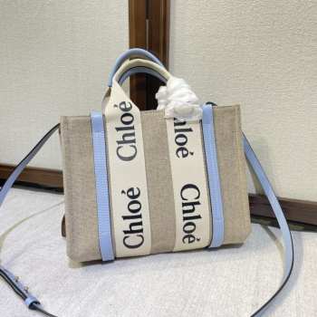 Chloe tote bag blue 26.5x20x8cm