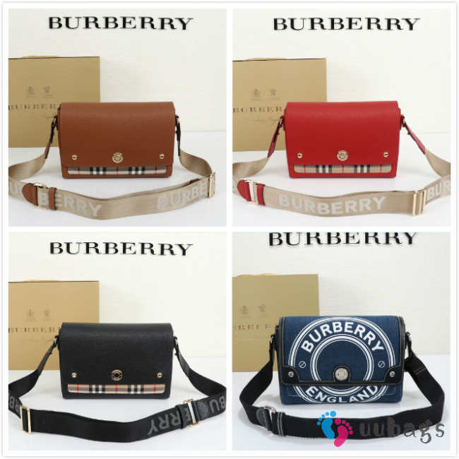 Burberry 80211101 Check Note Crossbody Bag 2x8.5x18cm - 1