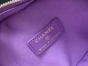 chanel heart crossbody bag purple 11×12×5cm - 4