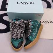 LANVIN Curb Sneaker green and black - 1