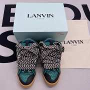 LANVIN Curb Sneaker green and black - 4